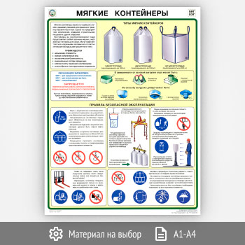 Плакат «Мягкие контейнеры» (С-113, 1 лист)